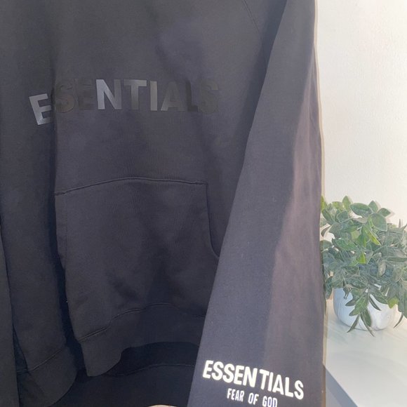 Black Essential Hoodie - Picture 3 of 6